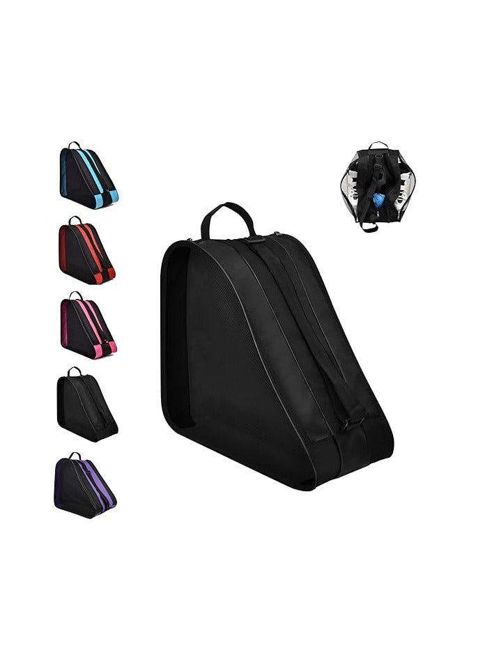 DAYONG حقائب التزلج على العجلات، حقيبة تزلج من قماش أكسفورد مع حزام كتف قابل للتعديل للأطفال والبالغين، حقيبة تزلج بسعة كبيرة للأحذية، الخوذة وغيرها من ملحقات التزلج - Image 1