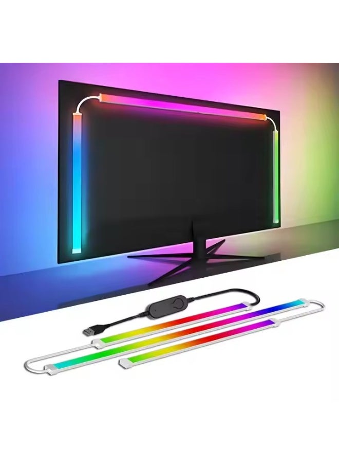 Generic - Monitor Led Backlight, 24 Inch Led Strip Lights Sync with Screen Color or Music, RGB Computer Light Bar Behind Monitor Supports Pc or Mac - Image 1