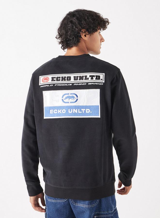 Ecko Unltd. Ecko Embroidered Sweatshirt with Long Sleeves and Round Neck - Image 3