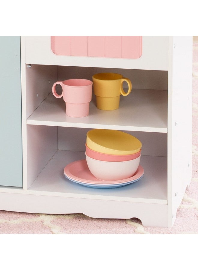 كيدكرافت مجموعة أدوات طهي باستيل من كيدكرافت، 27 قطعة، أطباق وأواني بلاستيكية لمطابخ اللعب، هدية للأعمار من 18 شهرًا فما فوق - Image 5