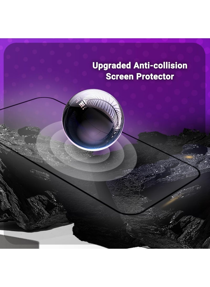 Adando [1+2] Compatible With OnePlus 15 Case with Tempered Glass Screen Protector 2 Pieces, Bumper TPU Cover Airbag Corner Anti-Fall Flexible Phone Case (Clear) - Image 5