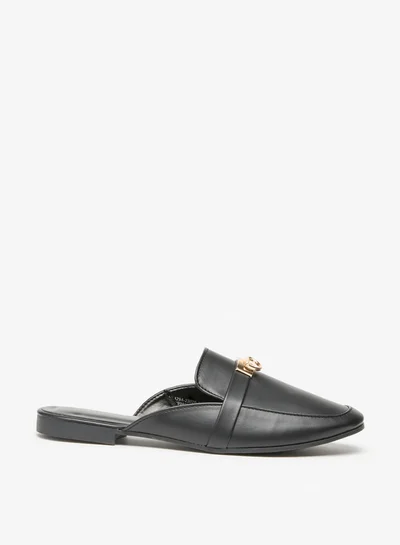 فلورا بيلا من شو إكسبرس Women's Solid Slip-On Mules with Metal Accent