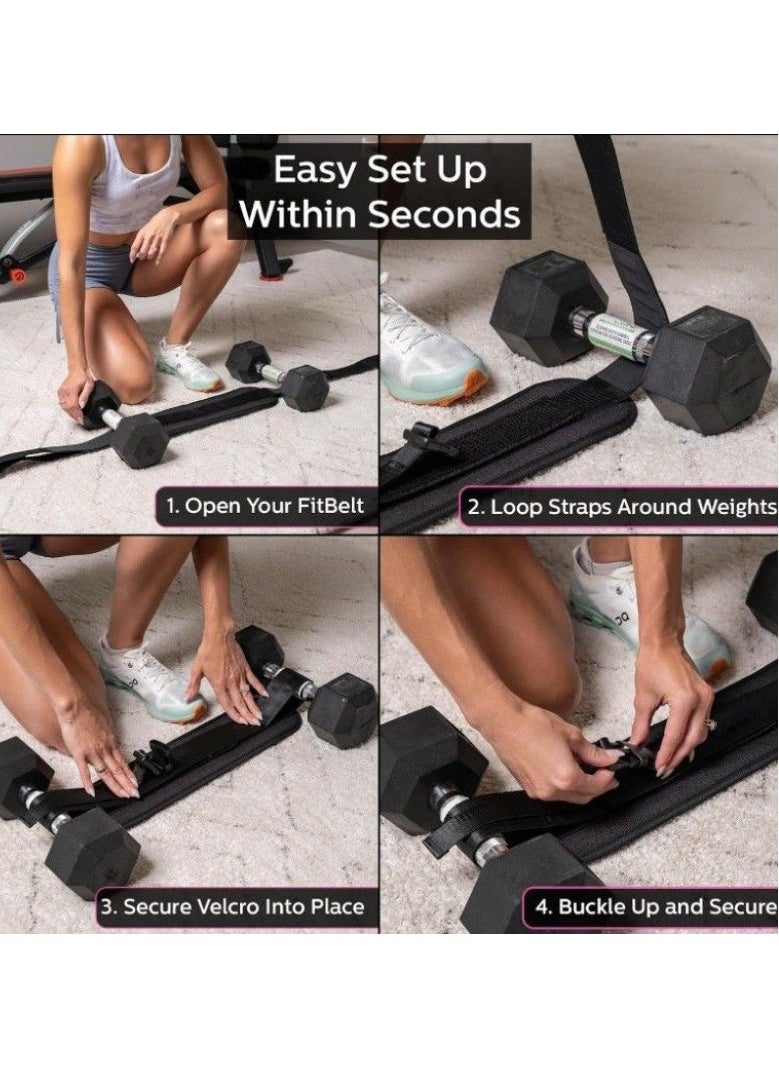 General - Exercise Hip Thrust Belt - Glute Trainer for Home Workouts with Extra Padding - Fully Adjustable Hip Thrust Belt for Dumbbells - Booty Builder, Glute Workout Equipment - Image 1