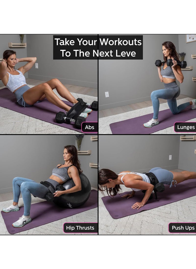 General - Exercise Hip Thrust Belt - Glute Trainer for Home Workouts with Extra Padding - Fully Adjustable Hip Thrust Belt for Dumbbells - Booty Builder, Glute Workout Equipment - Image 1