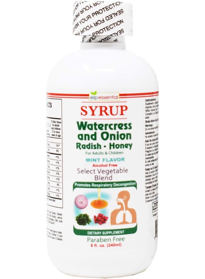 elp essential Watercress and Onion Honey Syrup 8 Oz for Adults and Kids - Image 3