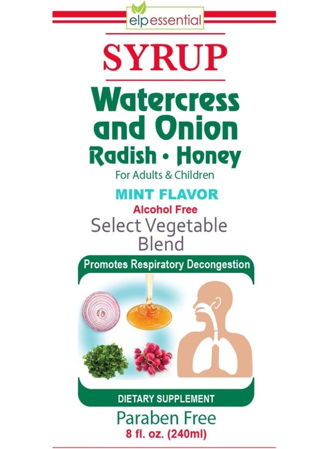 elp essential Watercress and Onion Honey Syrup 8 Oz for Adults and Kids - Image 4