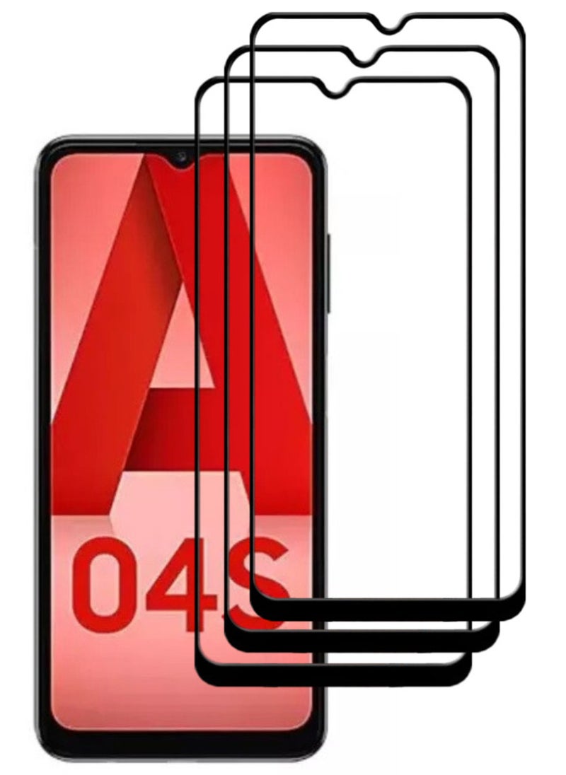 ACLIX 3 Pieces Antistatic ESD Dustproof Premium Quality High Definition Tempered Glass Screen Protector Designed For Samsung Galaxy A04s - Image 1