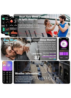 General Men's Smart Watch Bluetooth Talk and Text, HD Fitness Tracker, Pedometer Waterproof Smart Bracelet  - Image 5