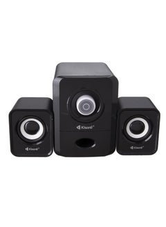 كيسونلي سماعة ألعاب سلك Kisonli U-2900 مع مضخم صوت - 2.1 قناة 11 وات (5 وات +3 وات*2) صوت ستيريو - سلكي يعمل بمنفذ USB +3.5 مم، مع مقبض للتحكم في مستوى الصوت لأجهزة الكمبيوتر واللاب توب | أسود  - Image 2