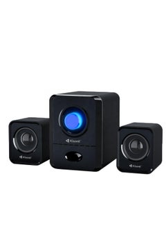 كيسونلي سماعة ألعاب سلك Kisonli U-2900 مع مضخم صوت - 2.1 قناة 11 وات (5 وات +3 وات*2) صوت ستيريو - سلكي يعمل بمنفذ USB +3.5 مم، مع مقبض للتحكم في مستوى الصوت لأجهزة الكمبيوتر واللاب توب | أسود  - Image 4