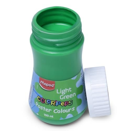 MAPED Poster Colour 100ML- Light Green|Poster Colour|Vibrant And Rich Colour|Safe And Non-Toxic|High -Grade Colour |Leak Proof Safety|Quality Product|Easy To Use|Ideal for Artistic And Children - Image 2