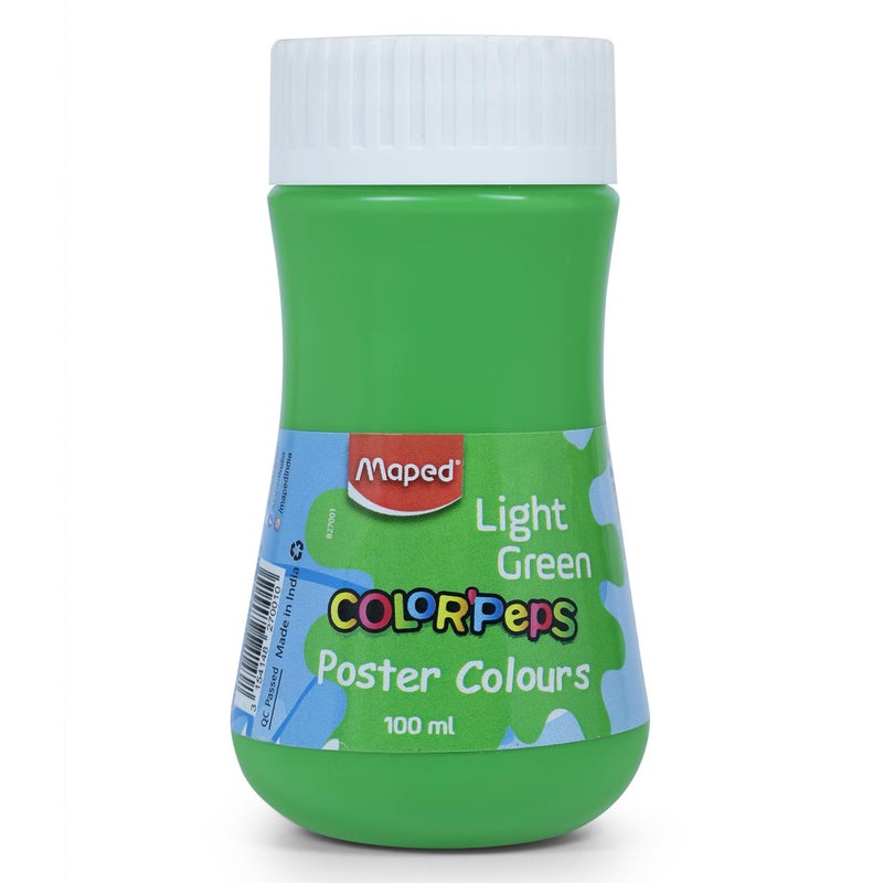 MAPED Poster Colour 100ML- Light Green|Poster Colour|Vibrant And Rich Colour|Safe And Non-Toxic|High -Grade Colour |Leak Proof Safety|Quality Product|Easy To Use|Ideal for Artistic And Children - Image 1