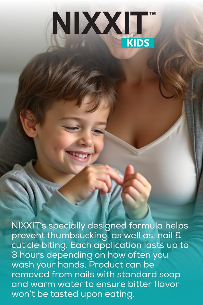 NIXXIT Nail Biting Prevention for Kids - Thumb Sucking Deterrent for Kids, Toddlers, Children - No Bite Nail Polish Pen - Bitter Taste - Safe & Effective Solution for Age 3+ - Image 5