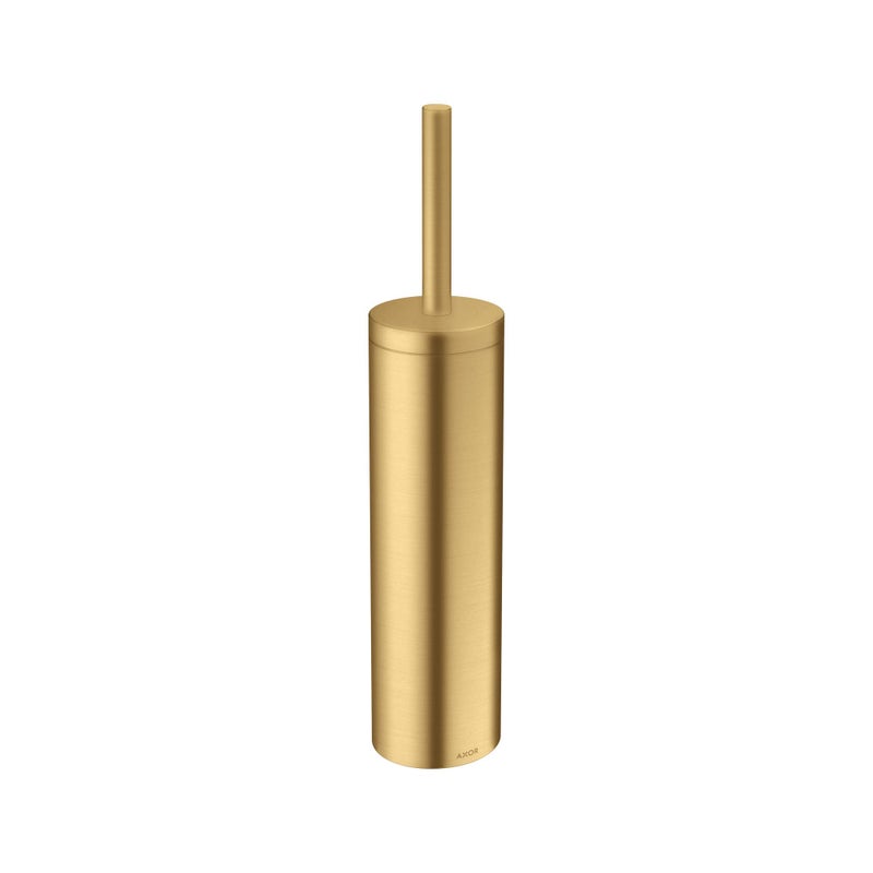 AXOR Universal Circular Modern Toilet Brush and Holder Set in Brushed Gold Optic, 42855250