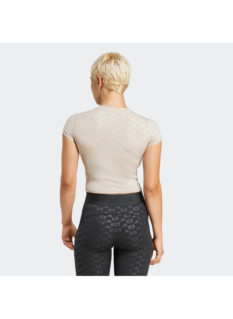 Adidas Hyperglam Emboss T-Shirt  - Image 2