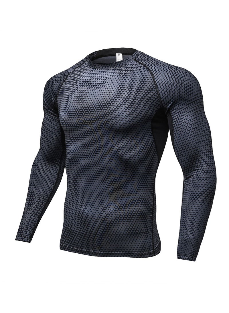 Loquat Men Quick Dry Breathable Long Sleeve Shirt Black  - Image 1