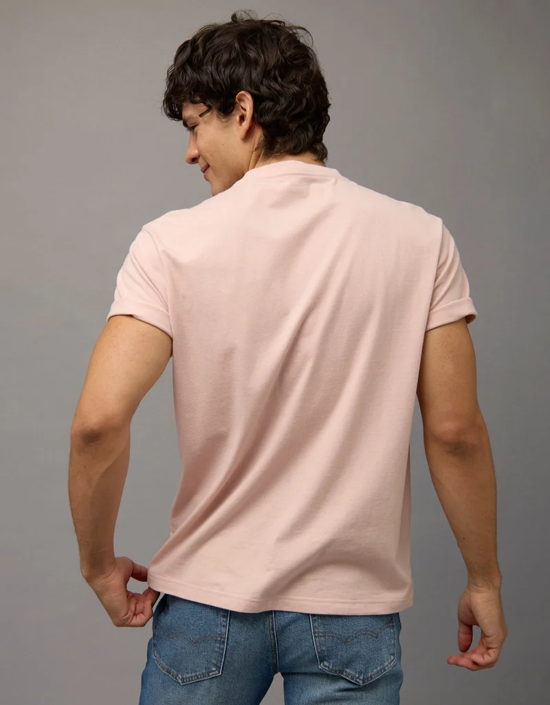 American Eagle  AE Short-Sleeve Dip-Dye Graphic T-Shirt for Men | Best Price UAE