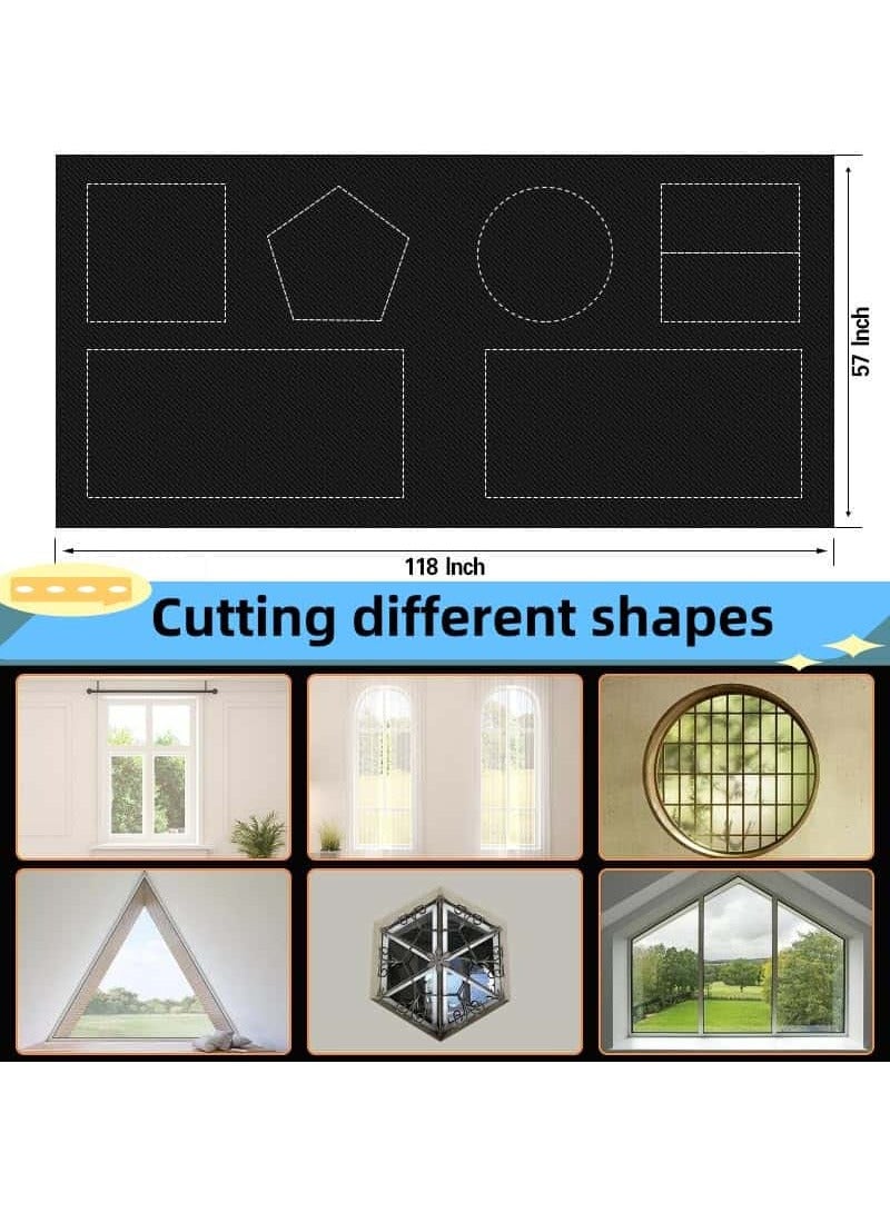 Aideli Blackout Blind 145x200cm - 420D Trimmable Portable Blackout with Starry Sky | No Drill Stick-On for Any Window - Image 5