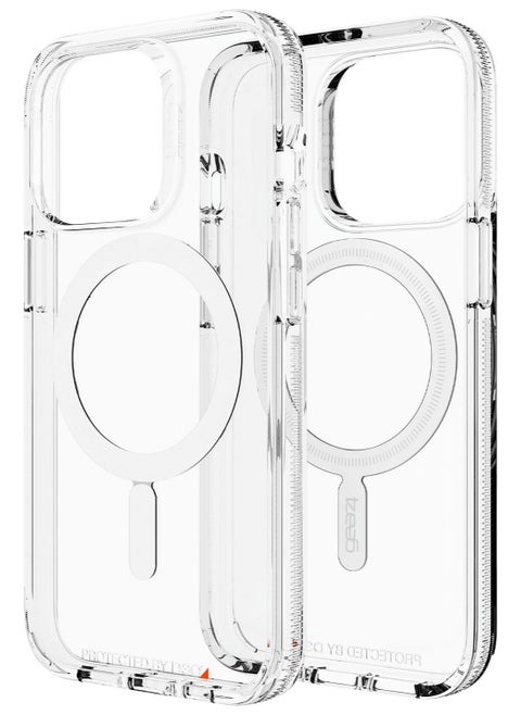 Crystal Palace Snap for iPhone 13 PRO Case Cover Compatible with MagSafe with D3O Impact Protection Up to 13 Feet/ 4 Meter - Clear