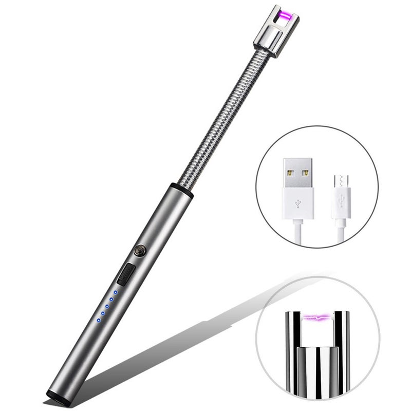 Candle Lighter Electric Lighter USB Rechargeable 360° Flexible Lighter for Travel Camping Hiking Cooking BBQ Bake - Image 1