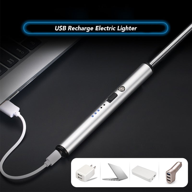 Candle Lighter Electric Lighter USB Rechargeable 360° Flexible Lighter for Travel Camping Hiking Cooking BBQ Bake - Image 4