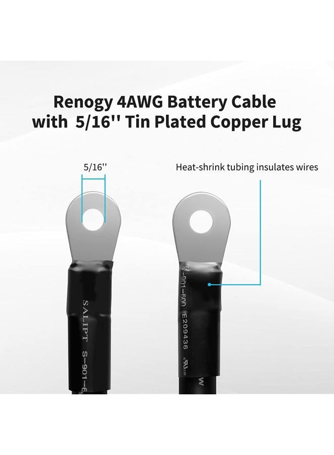 RENOGY 12IN 4AWG Solar Power Battery Interconnect Cable - Image 2