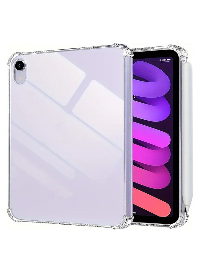 Raxoom Compatible with iPad Mini 6 Clear Case, Ultra-Thin Transparent Soft TPU Back Cover Flexible Protective Skin Case for 8.3" iPad Mini 2021 6th Generation (Clear) - Image 1