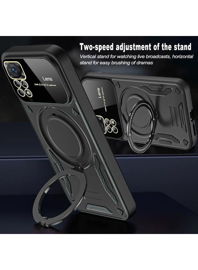 S-TOP Case For Redmi Note 11 Pro Global Large Window MagSafe Holder Phone Case - Image 5