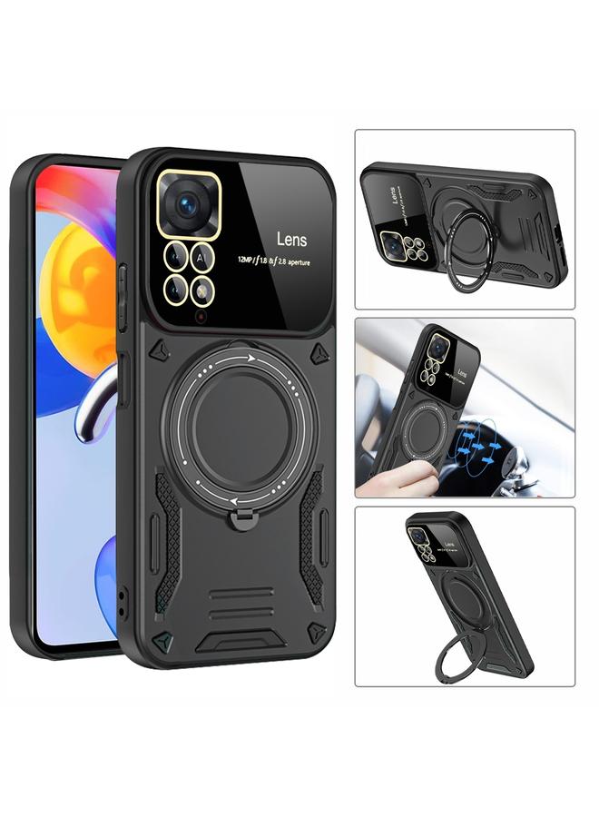 S-TOP Case For Redmi Note 11 Pro Global Large Window MagSafe Holder Phone Case - Image 3