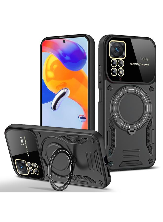 S-TOP Case For Redmi Note 11 Pro Global Large Window MagSafe Holder Phone Case - Image 1