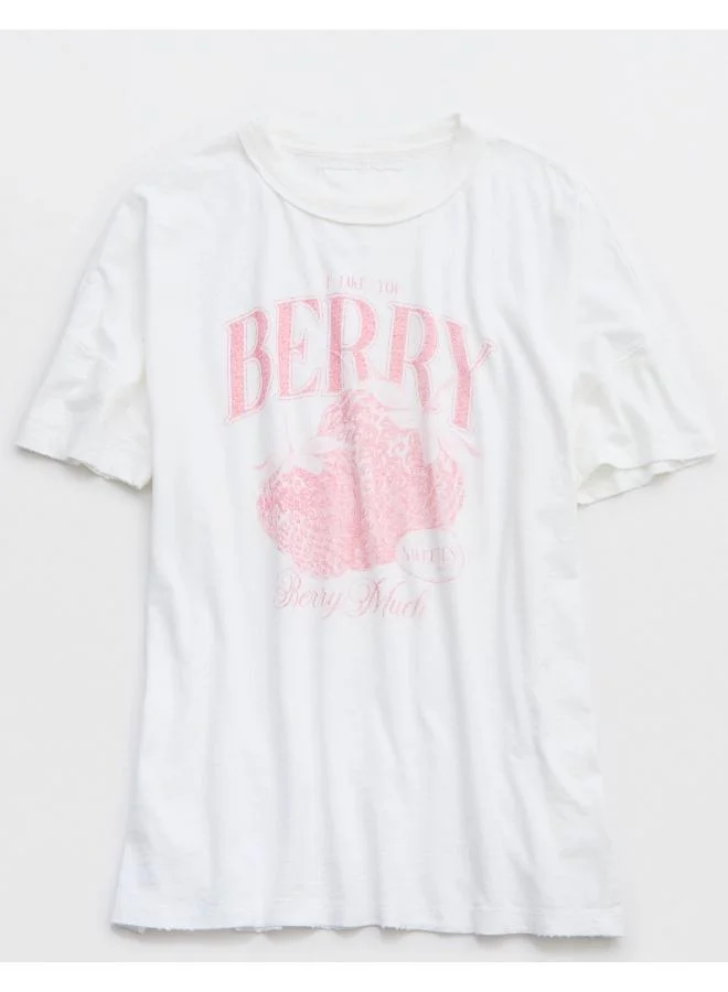 Aerie Aerie Oversized Graphic Boyfriend T-Shirt