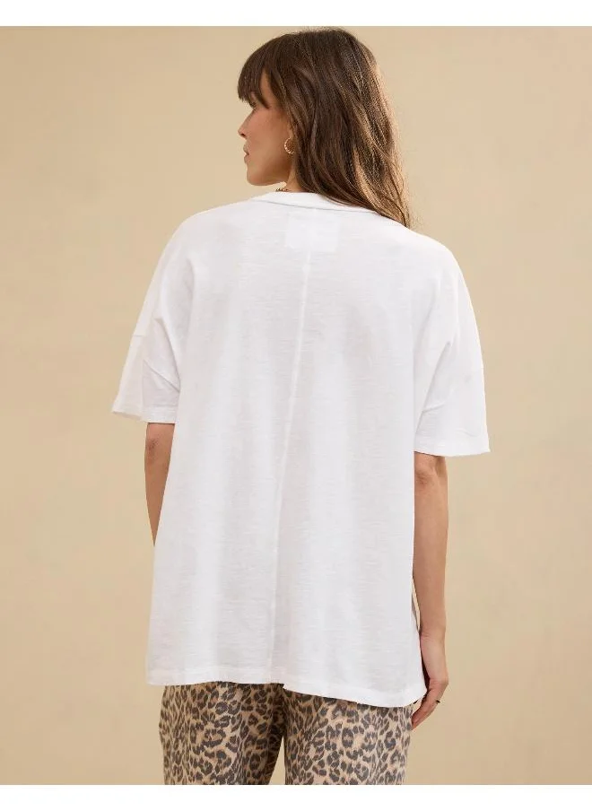 Aerie Aerie Oversized Graphic Boyfriend T-Shirt