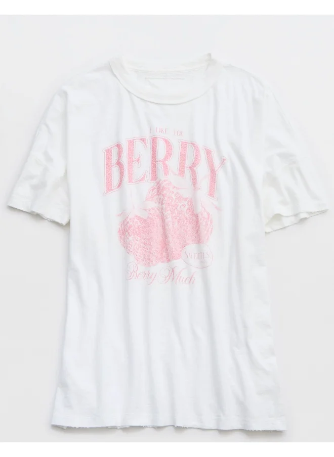 Aerie Aerie Oversized Graphic Boyfriend T-Shirt