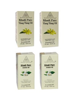 Khadi Pure Jasmine & Ylang Ylang Essential Oil 15 Ml (Pack Of 4)  - Image 1