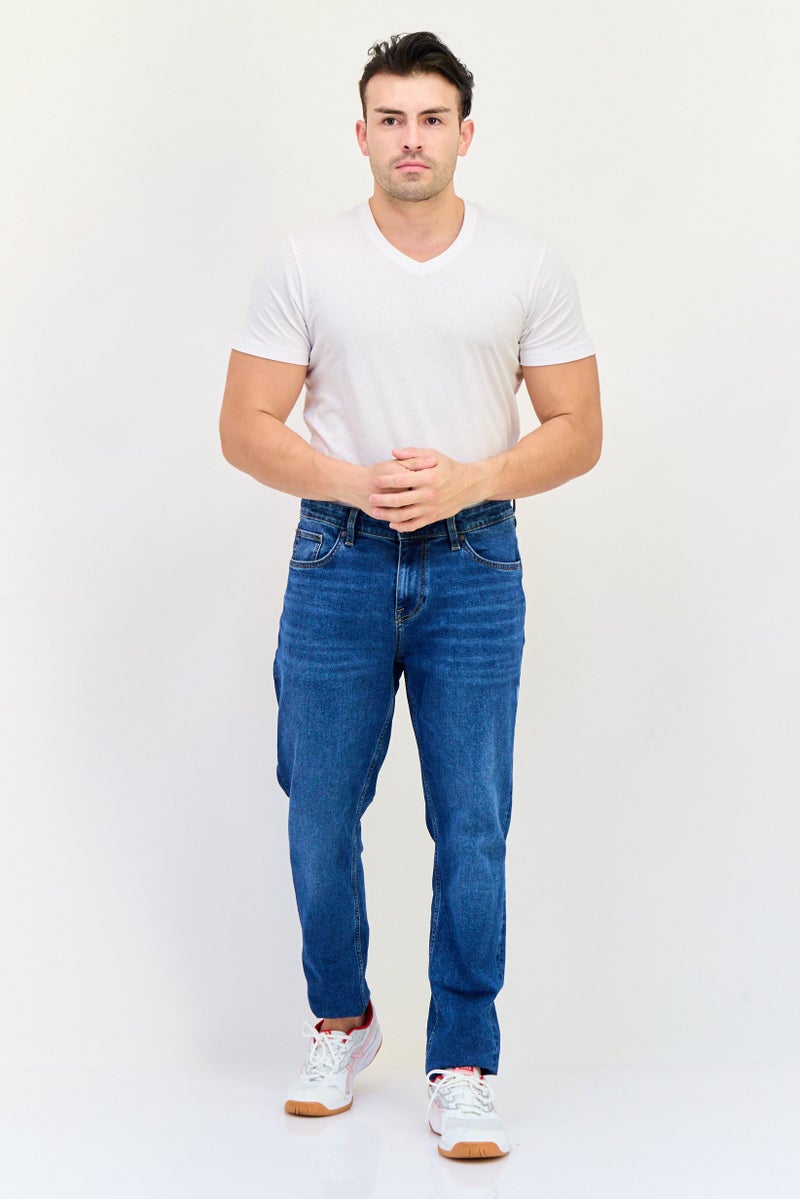 Celio جينز دنيم ضيق للرجال، مغسول وقابل للتمدد، أزرق - Image 4