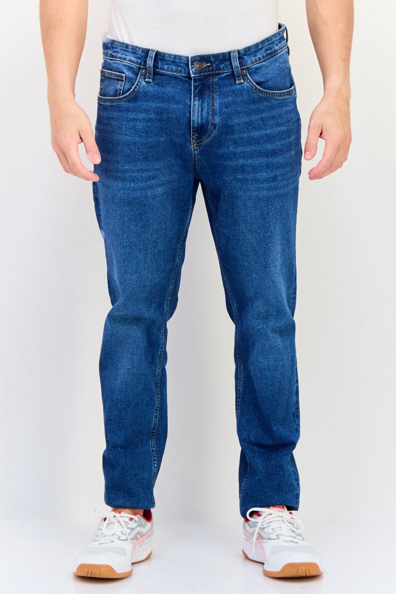 Celio جينز دنيم ضيق للرجال، مغسول وقابل للتمدد، أزرق - Image 1