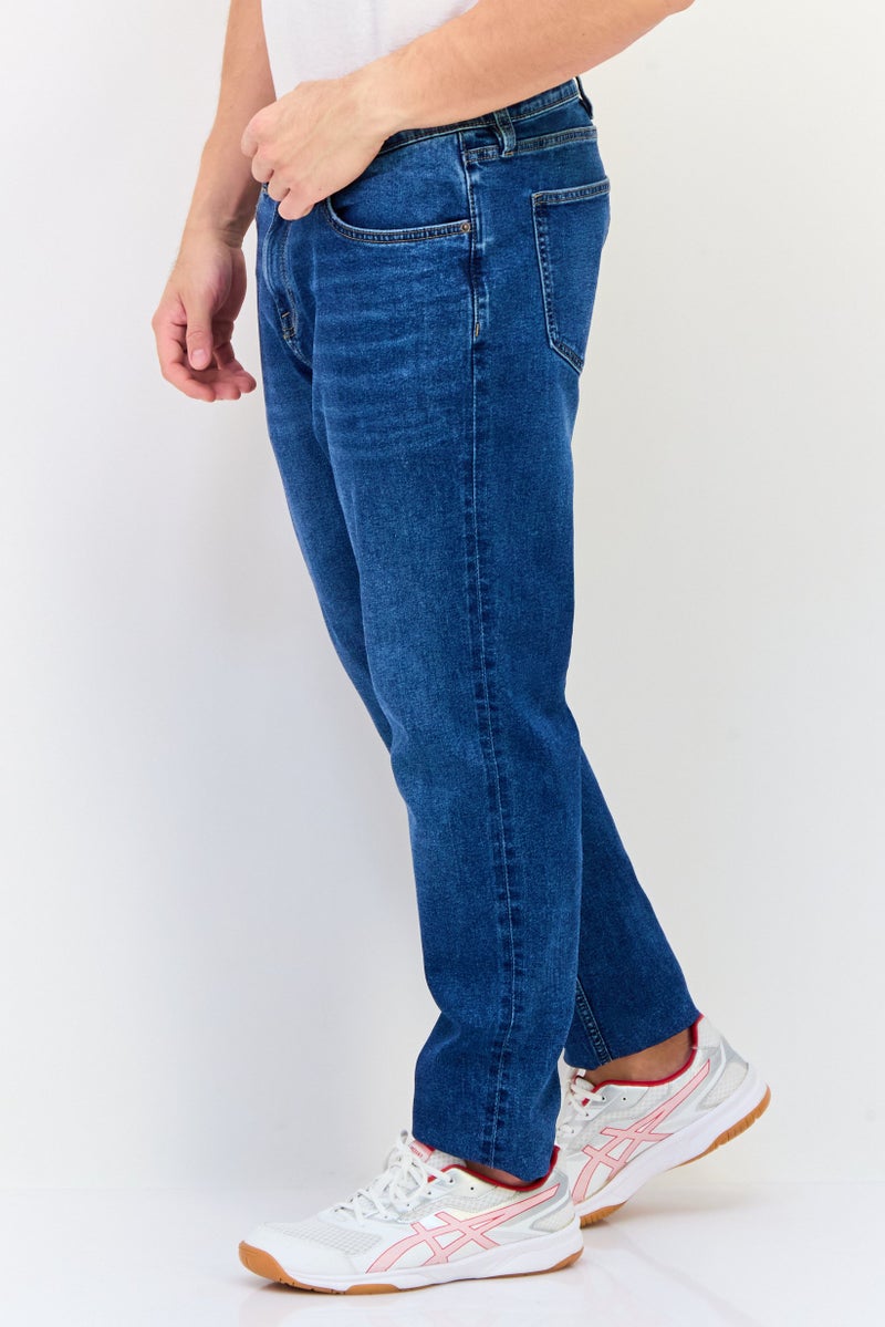 Celio جينز دنيم ضيق للرجال، مغسول وقابل للتمدد، أزرق - Image 2