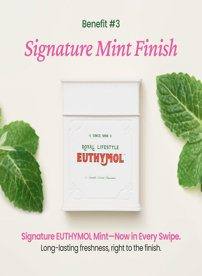 EUTHYMOL Pink Dental Floss (50m – Plaque Removal Woven Floss with Fresh Mint & Vegan Wax Coating, Slim & Tight Design, Ideal Travel Floss - Image 4
