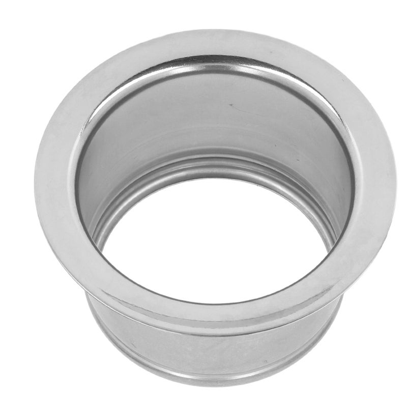 شفة حوض ممتدة 114 مم من الفولاذ المقاوم للصدأ - شفة عميقة للتخلص من النفايات مقاومة للصدأ - بديل شفة حوض المطبخ لفتحة تصريف الحوض القياسية - Image 5