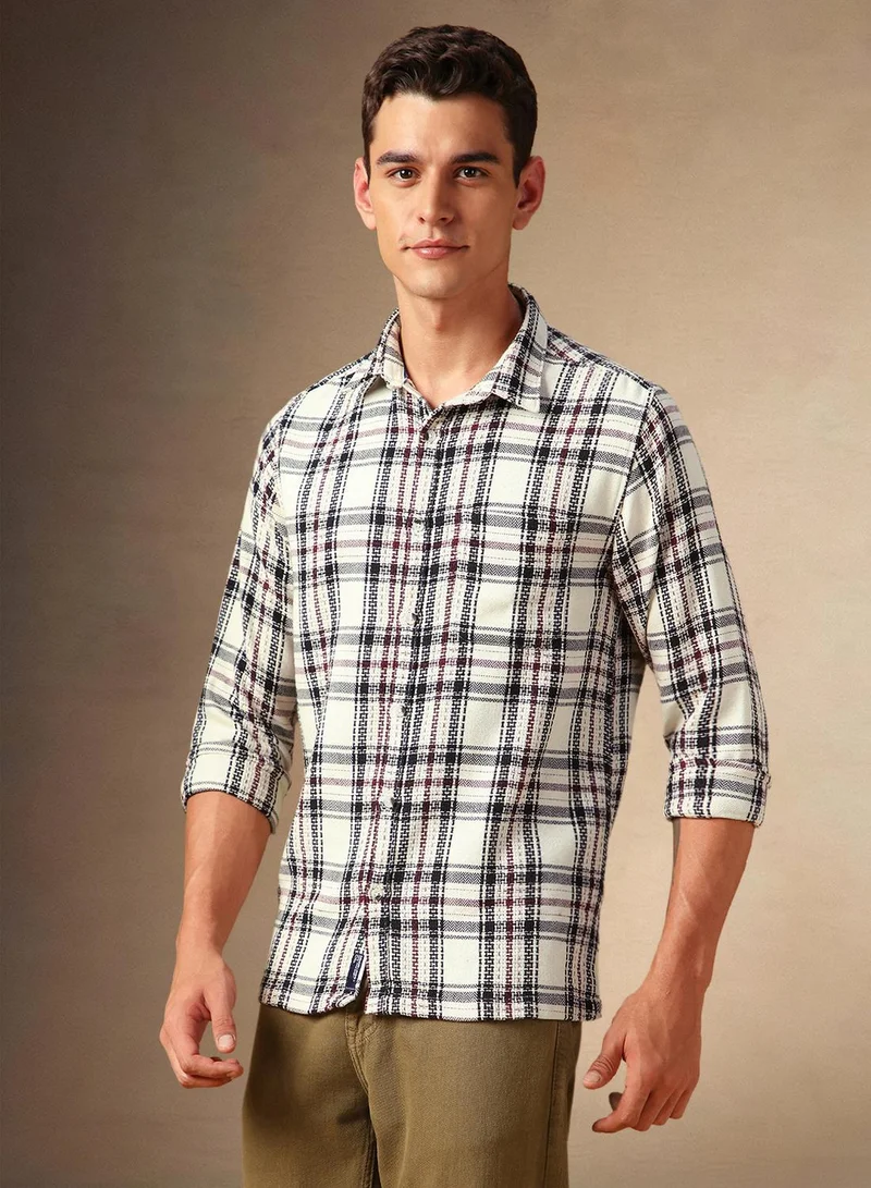 دينيس لينغو قميص أبيض للرجال