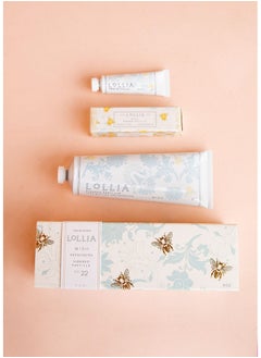 Lollia Wish No. 22 Handcreme Bundle 33 Oz. & 4 Oz. Sugared Pastille Scented Hand Cream For Women Moisturizing Hand Lotion For Dry Hands Shea Butter & Cocoa Butter Quick Absorbing Lotion  - Image 3