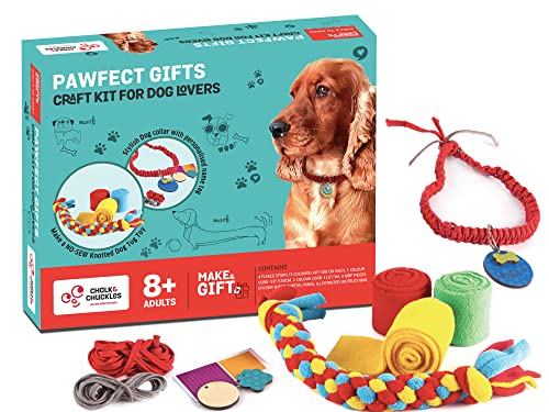 Chalk and Chuckles DIY Dog Tug Toy and Collar Kit NoSew Craft for Kids Ages 8 - Image 1