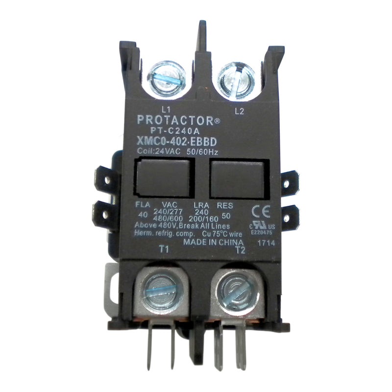 Protactor 2 Pole 40 AMP Heavy Duty AC Contactor Replaces Virtually All Residential 2 Pole Models - Image 2