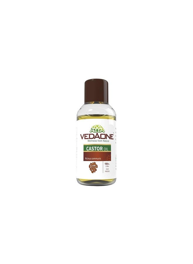 Vedaone 100% Pure Natural Cold Pressed Castor Oil 100ml - For Hair Growth and Skin Care - Image 2