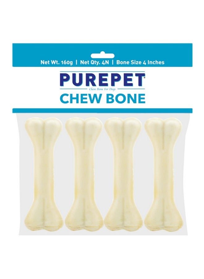 PUREPET Dog Treat Chew Bones,10.16Cm 160G, All Life Stages, Pack Of 4 Bones  - Image 1