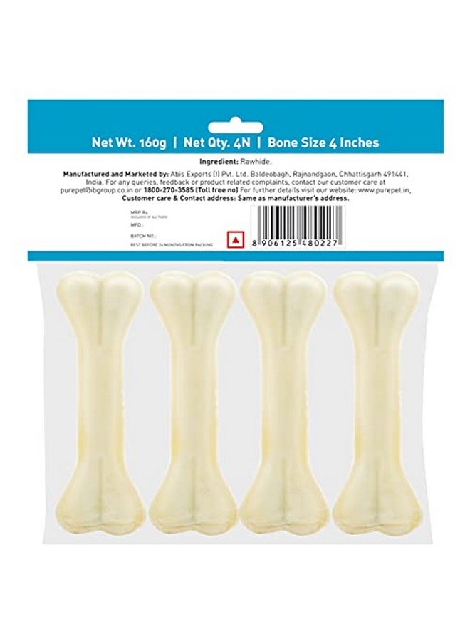 PUREPET Dog Treat Chew Bones,10.16Cm 160G, All Life Stages, Pack Of 4 Bones  - Image 2