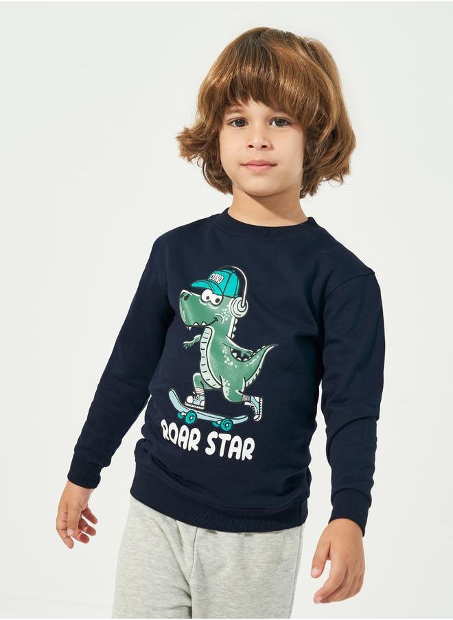 Styli - Graphic Print Regular Fit Sweatshirt - Image 1