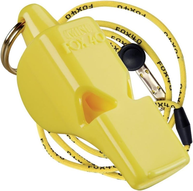 Fox 40 Original Mini Whistle with Lanyard Yellow