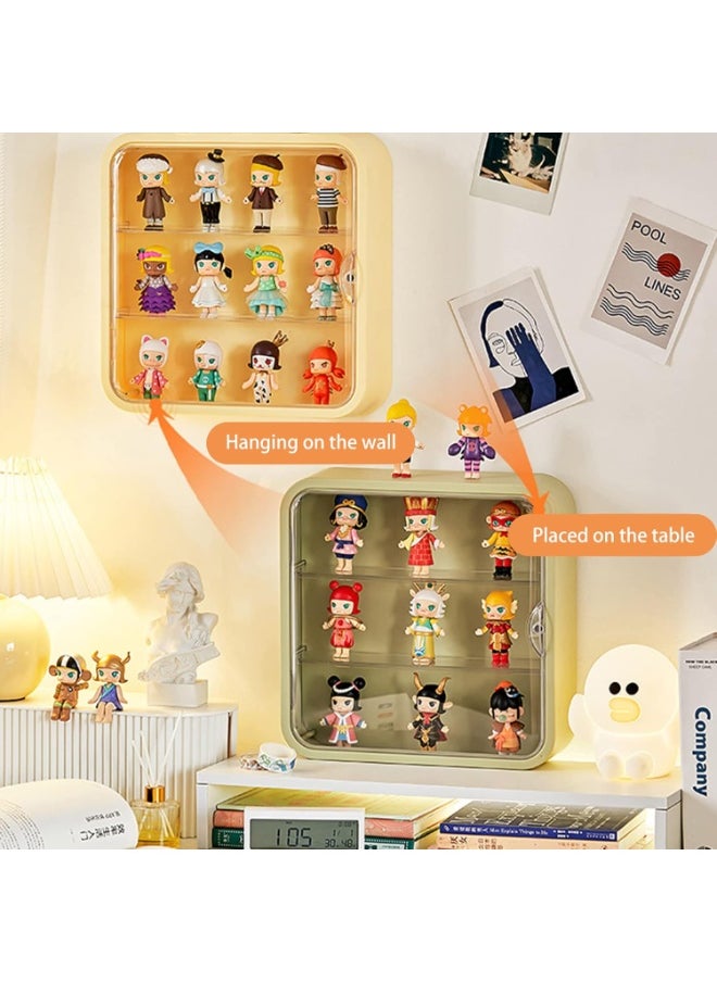 BRIXSPARK Clear Display Case for Figures,Wall-Mounted Doll Storage Box,Adjustable Display Stand Clear Acrylic Display Box with Door Dust and Moisture Proof Suitable for Lego Collectibles Action Figures Pop Mart  - Image 2