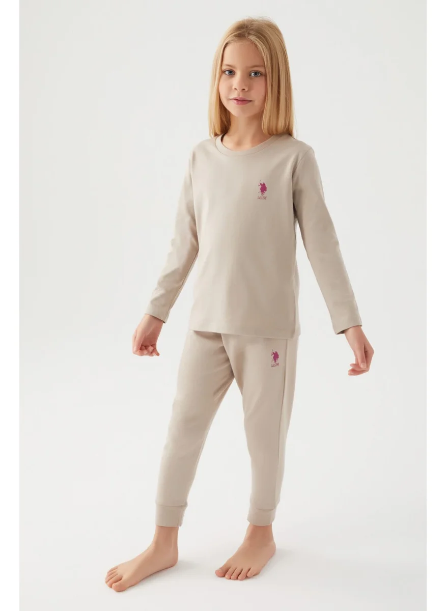 U.S. Polo Assn. Asnn Girls Sand Pajama Set